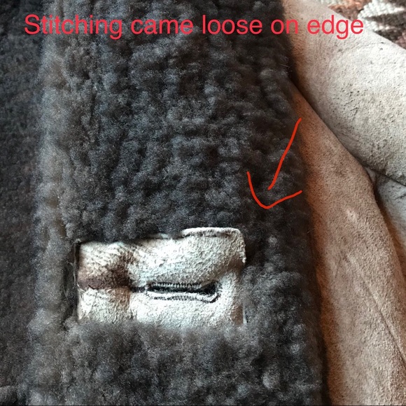 Vintage Sears The Leather Shop Shearling Coat - Picture 6 of 8